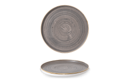 Stonecast Peppercorn Grey Chefs Walled Plate